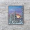 Picture of 'First Snowfall', Original Acrylic Painting / Print on Canvas, 36" x 24" x .75"