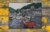 Picture of 'Fishing Town',  Original Acrylic Painting / Print on Canvas, 30" x 20" x .75"