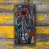 Picture of 'Ballard Market Sunflower',  Original Acrylic Painting / Print on Canvas, 18" x 36" x .75"