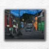 Picture of 'Colombia Night Street',  Original Acrylic Painting / Print on Canvas, 24" x 18" x .75"