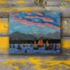 Picture of 'Sailboats at Sunset',  Print on Canvas, 36" x 29" x .75"
